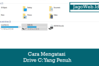 Cara Mengatasi Drive C: Yang Penuh